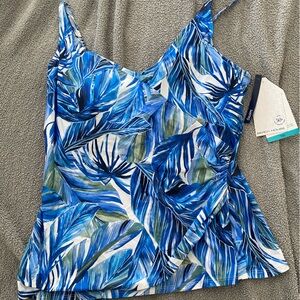 Beach House Lola Wrap Tankini Top Size 16